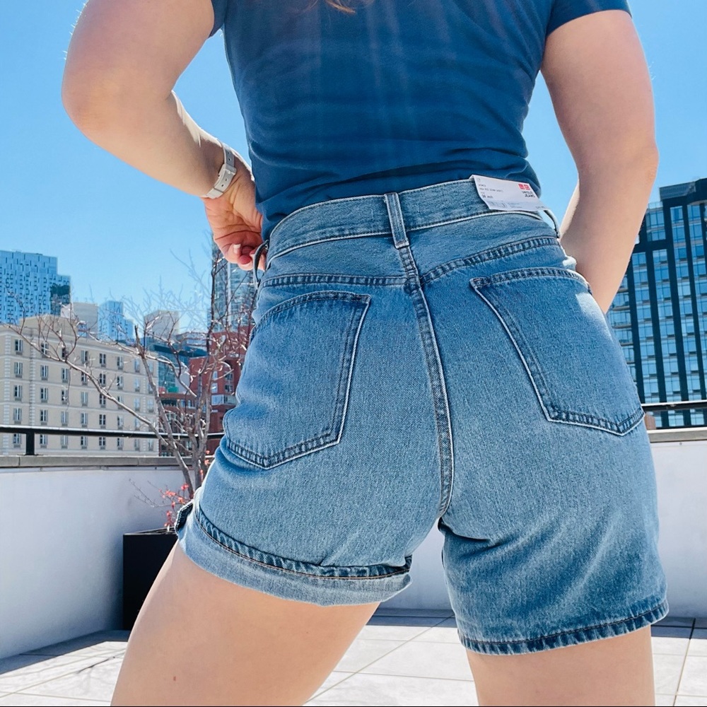 Uniqlo Mom's Shorts A-line High Waisted - Picture 10 of 16